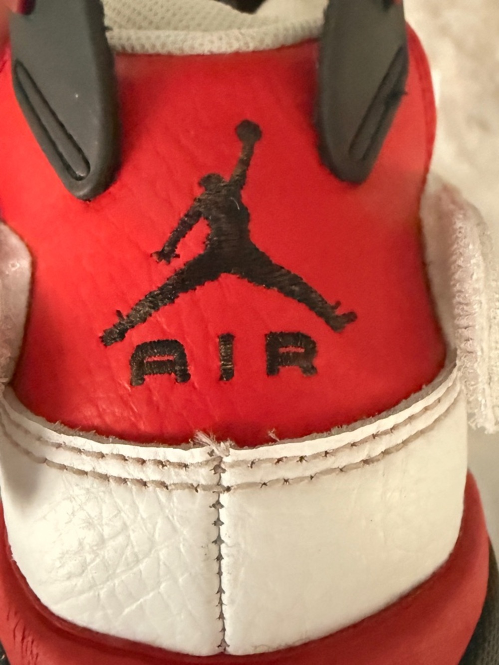 Nike Air Jordan Youth Sneakers – Size 4.5Y – White/Red/Black - Picture 14 of 16